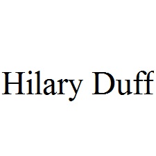 Hilary Duff